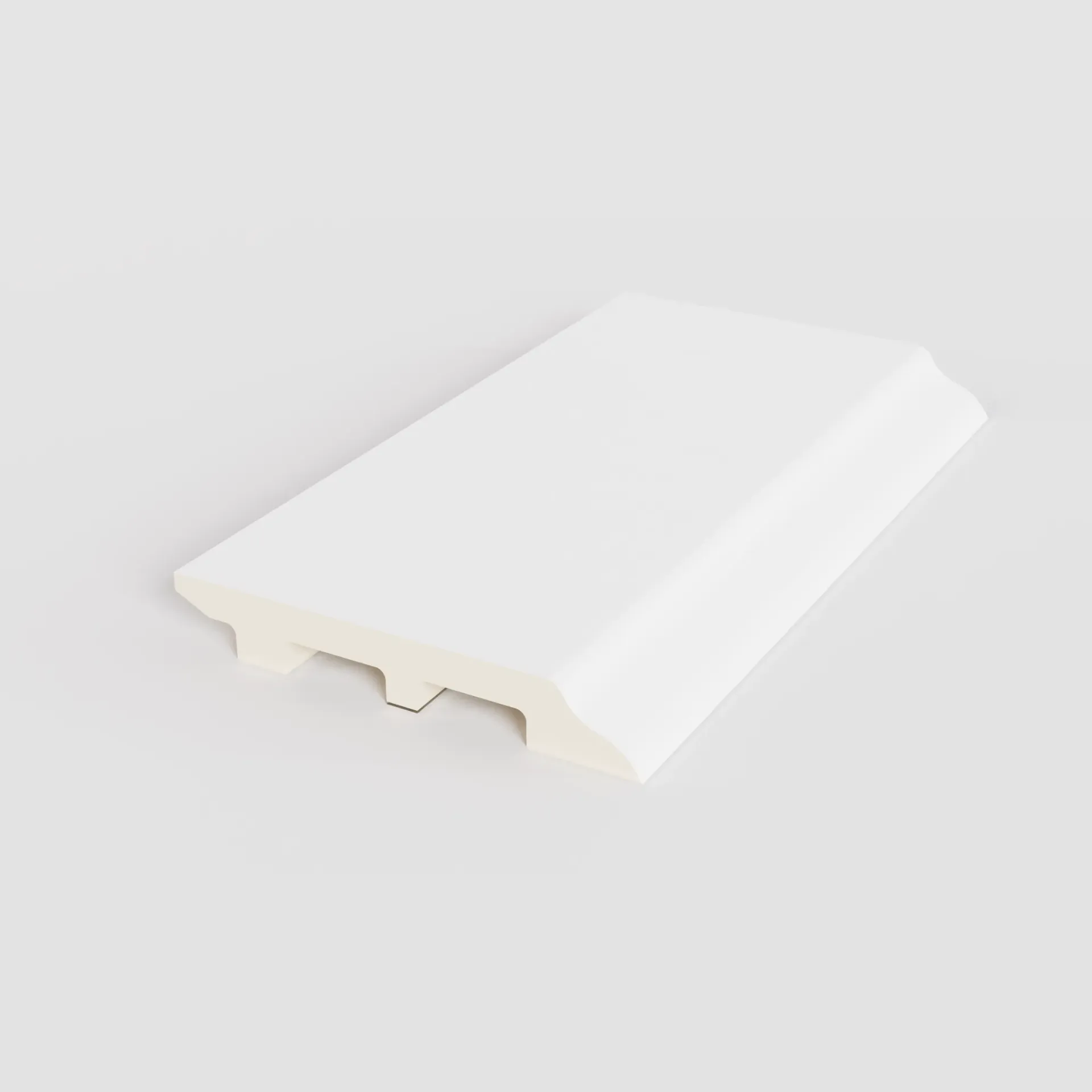 [B3502-001-1M] Baseboard 3" (88 mm. x 13 mm.) (001 สีขาว, 1M)