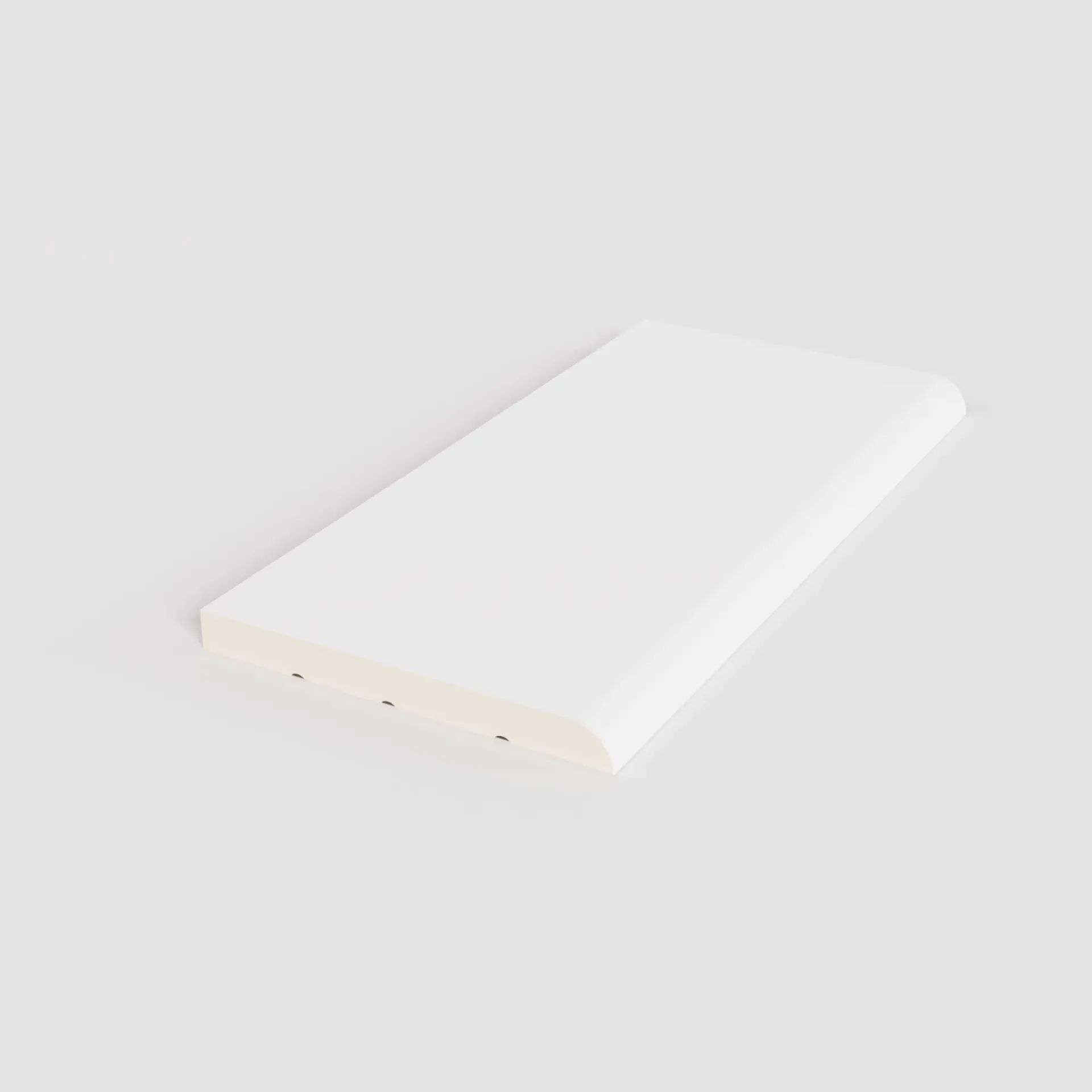 [B3503-001-1M] Baseboard 3" (80 mm. x 8 mm.) (001 สีขาว, 1M)