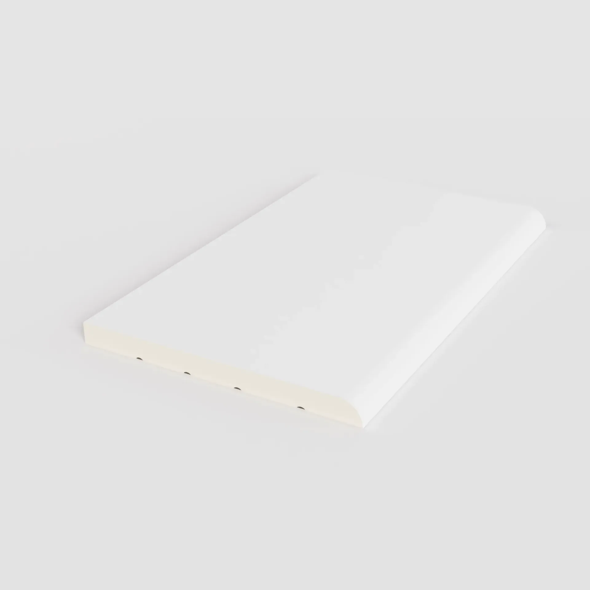 [B4001-001-1M] Baseboard 4" (100 mm. x 8 mm.) (001 สีขาว, 1M)