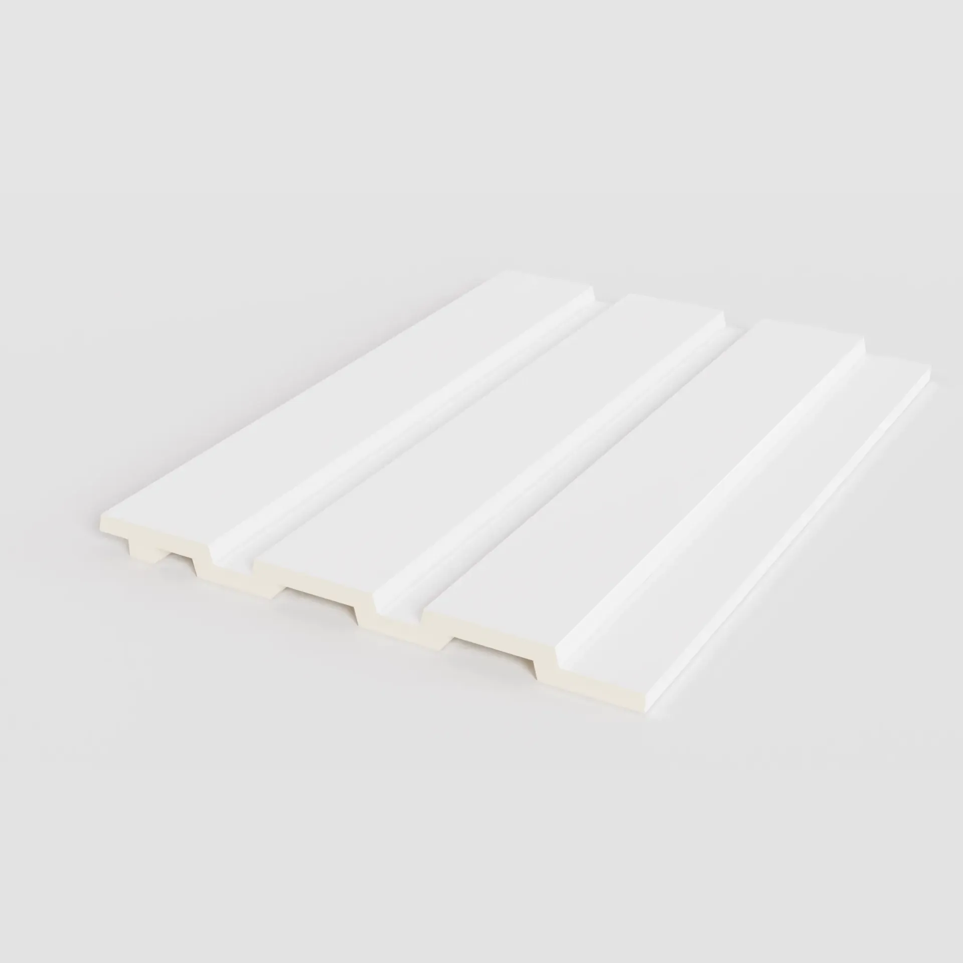 [WP5001-001-1M] ไม้ระแนง PS (121 มม. x 12 มม.) (001 สีขาว, 1M)