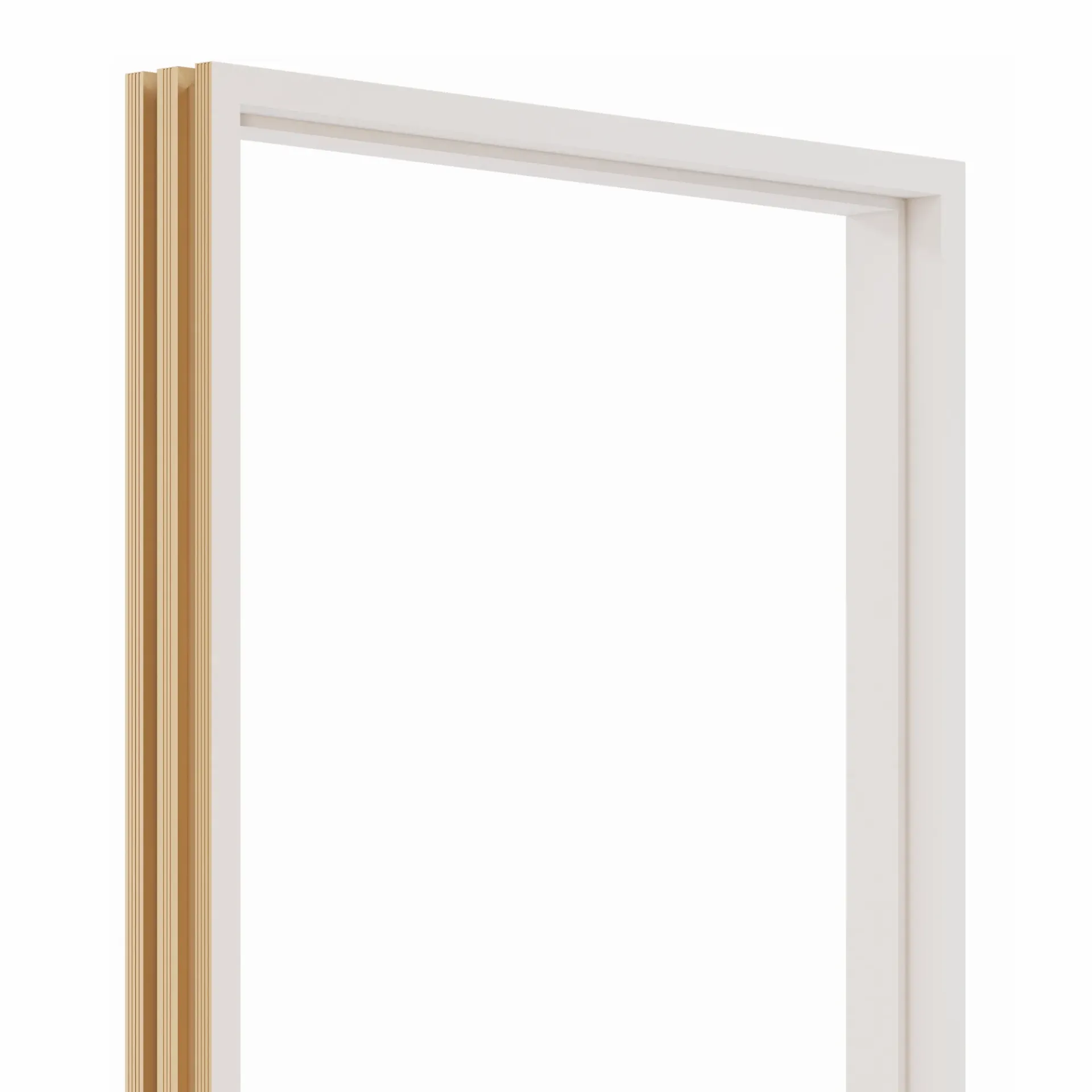 [DF01-001-80x200] วงกบประตู PS (001 สีขาว, 80x200)